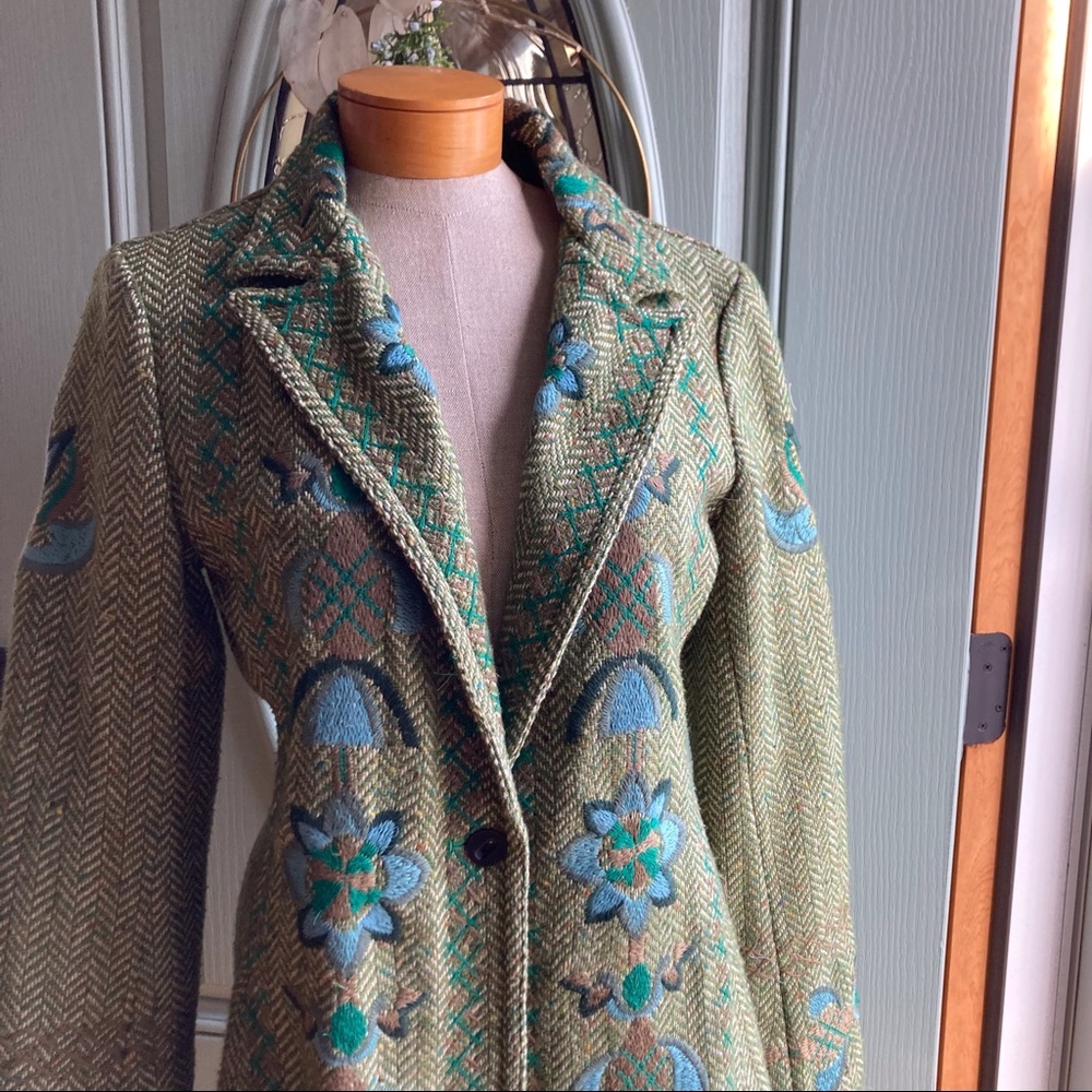 Vintage Johnny Was Two Ten Ten Five Embroidered Coat